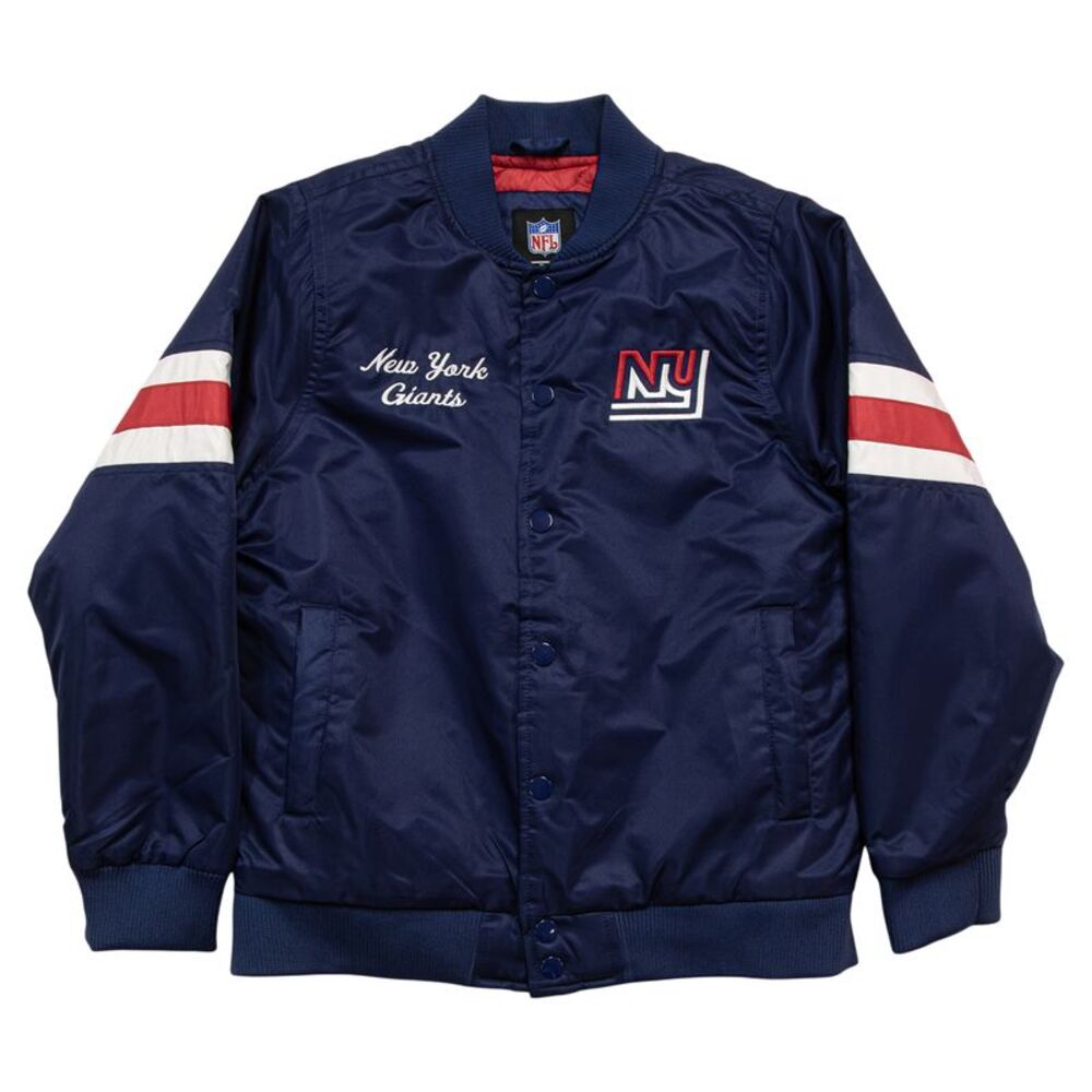NFL New York Giants Youth Vintage Marks Jacket in Navy Blue,  10/12
